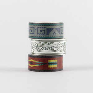 מארז שלישיית וואשי טייפ: הפס הלבן + הרצועה היוונית + הרצועה האינדיאנית